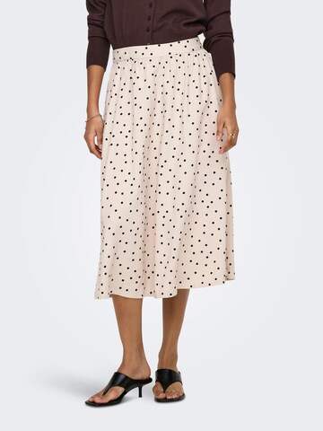 ONLY Skirt 'ONLAris' in Beige: front