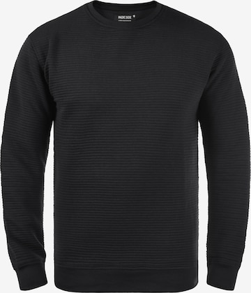 INDICODE JEANS Sweatshirt 'Bronn' in Zwart: voorkant