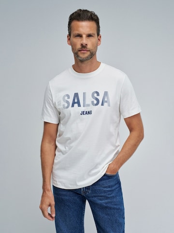 Salsa Jeans Shirt in Wit: voorkant