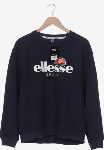 ELLESSE Sweatshirt & Zip-Up Hoodie in XL in Blue: front