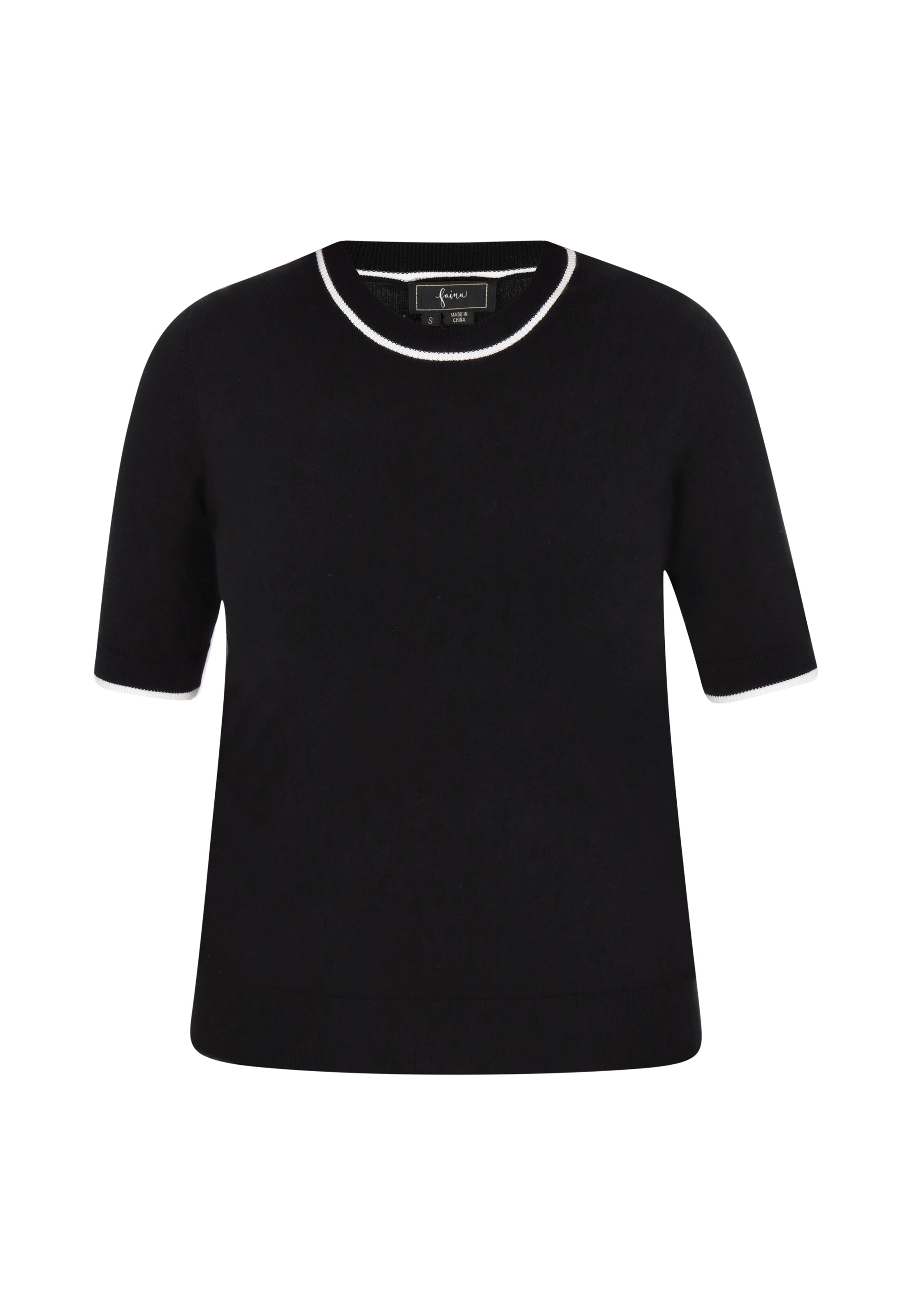 faina Pullover in Schwarz: Vorderseite