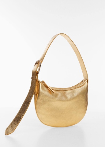 MANGO Tasche 'Min Ivory' in Gold