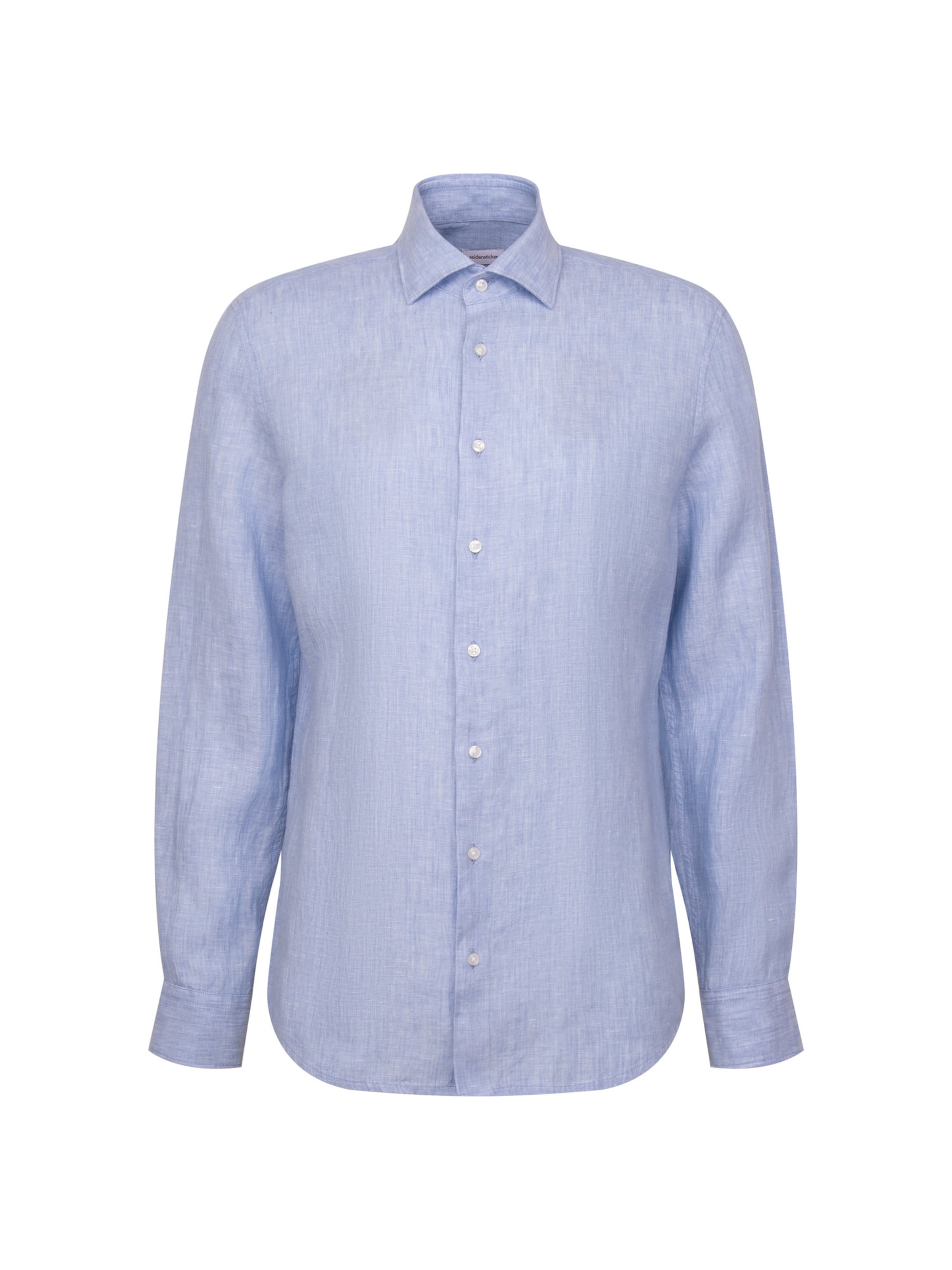 Chemise business 'SMART LINEN' SEIDENSTICKER en bleu : devant