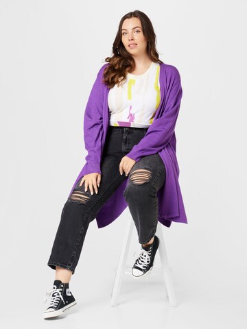 Zizzi Cardigan 'AELLA' i lilla