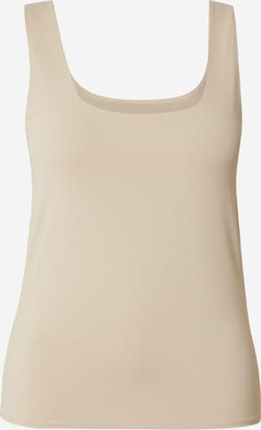 Haut 'CAREA' ONLY Carmakoma en beige : devant