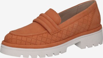 CAPRICE Classic Flats in Orange: front