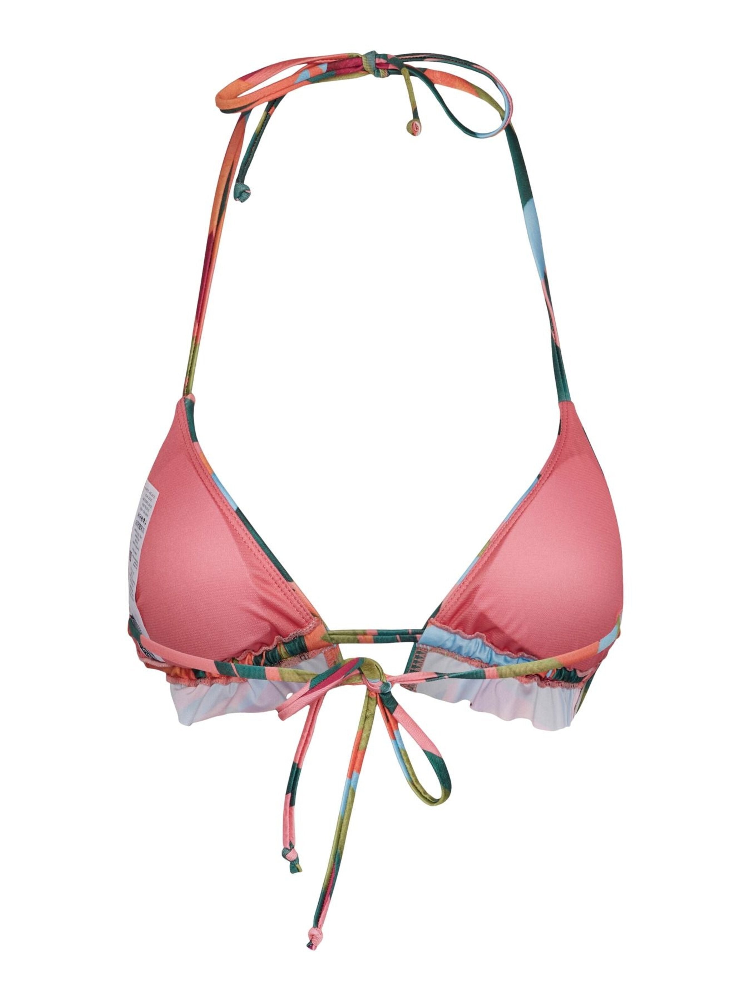 PIECES Triangel Bikinitop in Oranje