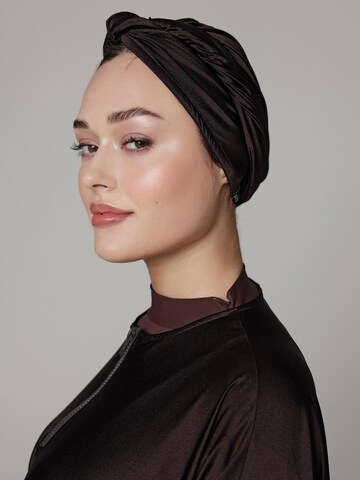 Bandeau de sport 'Headcover - Anti - Slip - Swim-turban' SIYA Swimwear en marron