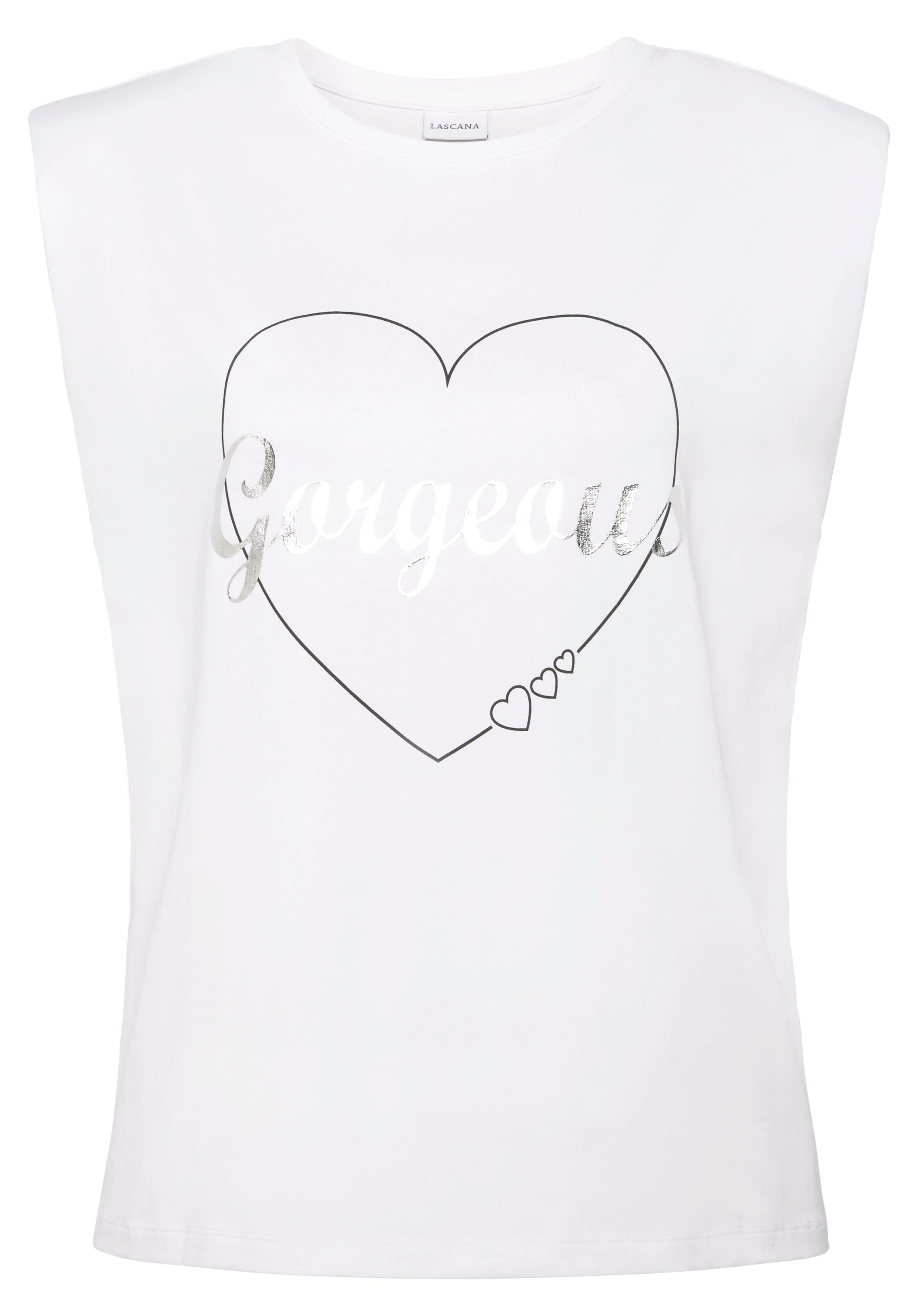 LASCANA Top - fehér: elől