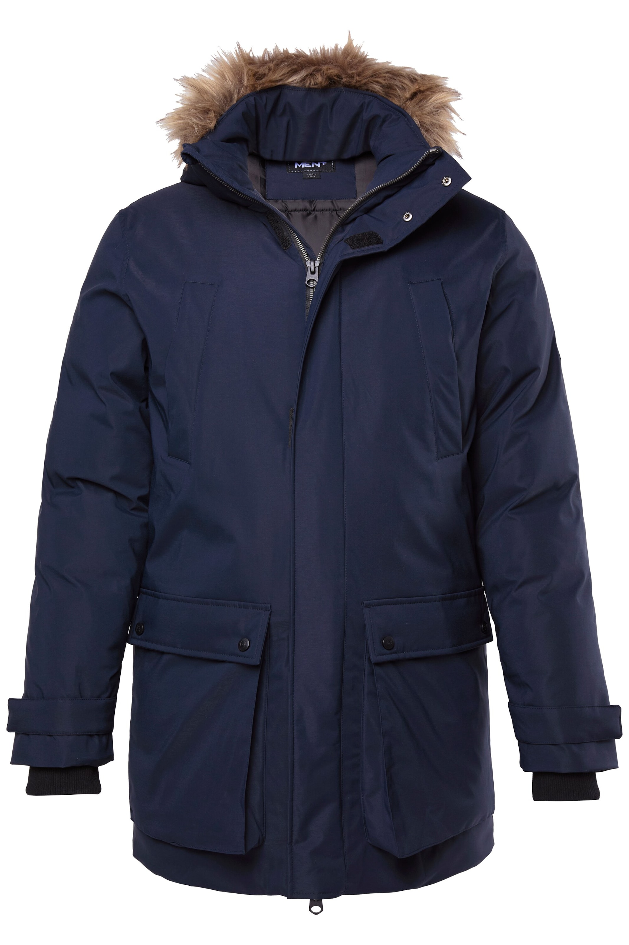 Men Plus Winter parka in Blue: front