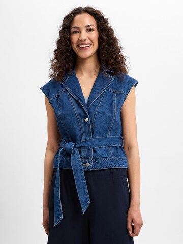 YAS Bodywarmer in Blauw: voorkant
