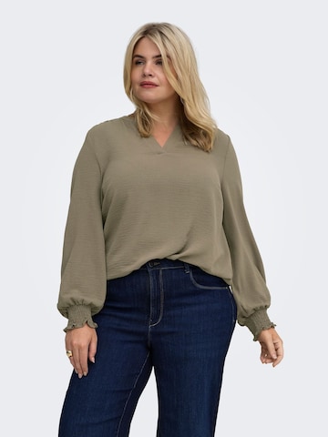 ONLY Carmakoma Blouse 'CARMetta' in Brown: front
