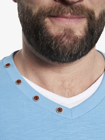 Charles Colby T-Shirt 'Earl Kendrayk' in Blau