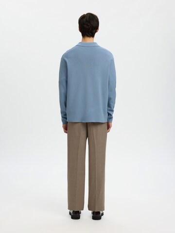 Pull-over 'SLHTELLER' SELECTED en bleu