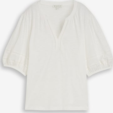 TOM TAILOR - Blusa en blanco: frente