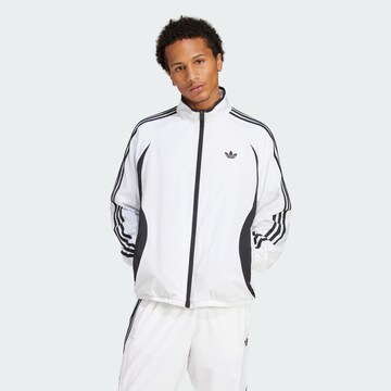 Giacca di mezza stagione 'Adicolor Teamgeist' di ADIDAS ORIGINALS in bianco: frontale