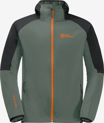 JACK WOLFSKIN Яке Outdoor 'Feldberg' в зелено: отпред