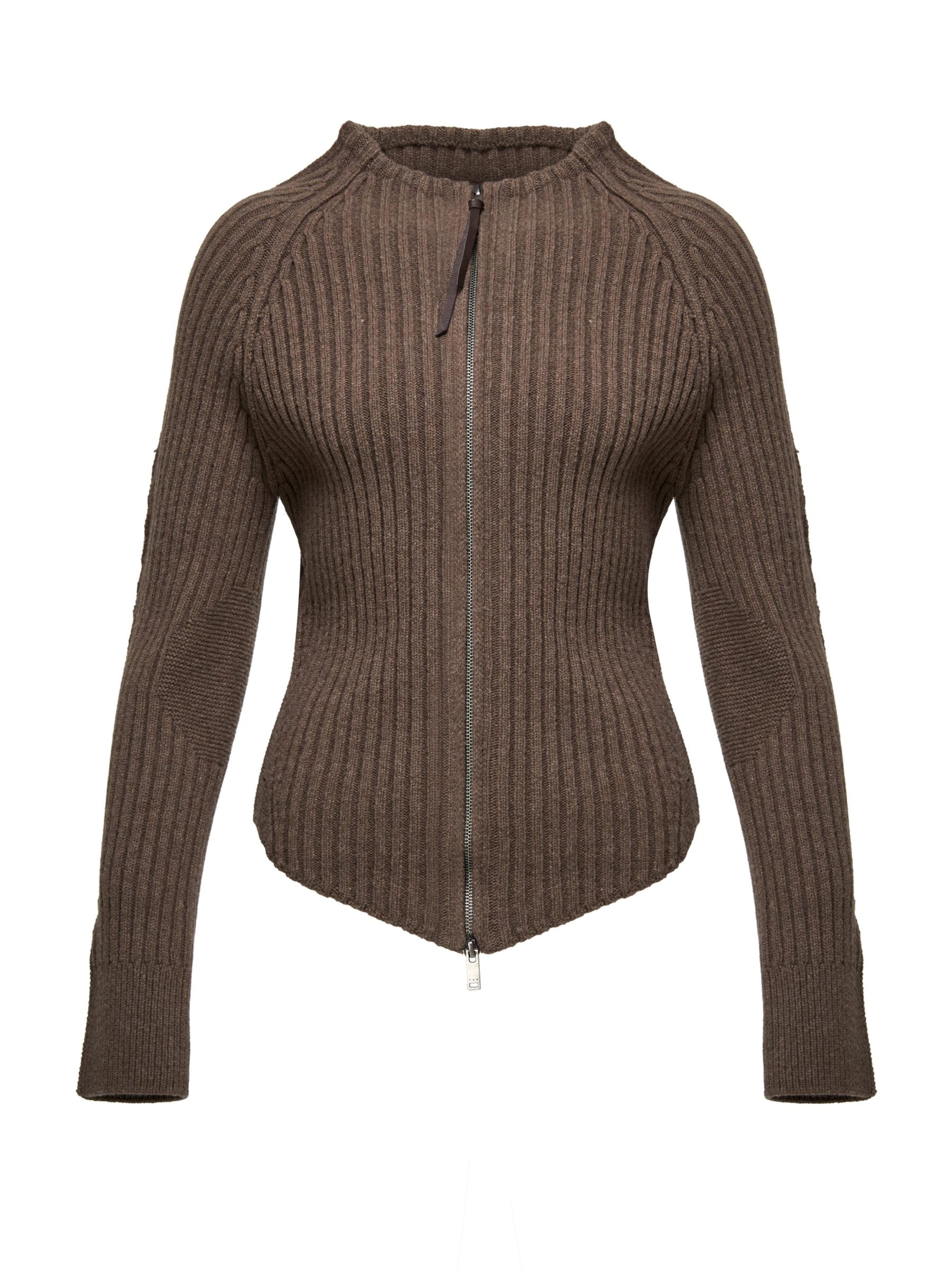 V S P Cardigan 'Dulcie' i brun, Produktvisning