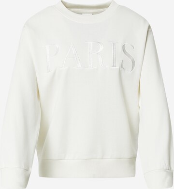 Sweat-shirt 'PARIS' JDY en blanc : devant