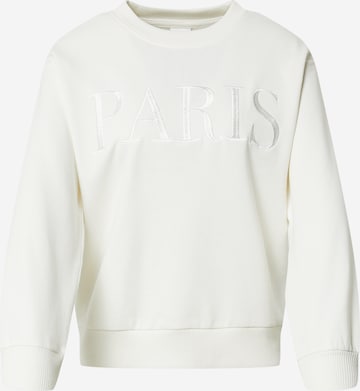 JDY Sweatshirt 'PARIS' i hvid: forside