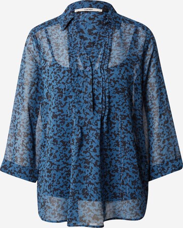 Camicia da donna di ESPRIT in blu: frontale