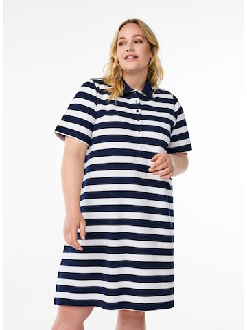 Zizzi Shirt dress 'Casila' in Blue: front
