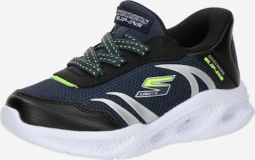 Sneaker 'METEOR-LIGHTS-BRISK' di SKECHERS in blu: frontale
