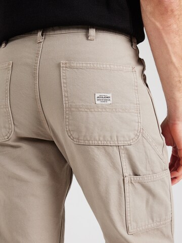 JACK & JONES Loosefit Cargobyxa 'JPSTEDDIE' i silver