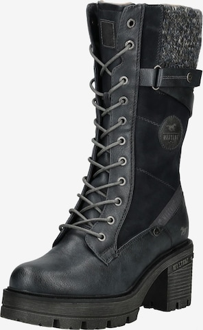 Bottes à lacets MUSTANG en bleu : devant