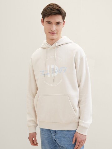 TOM TAILOR DENIM Sweatshirt in Beige