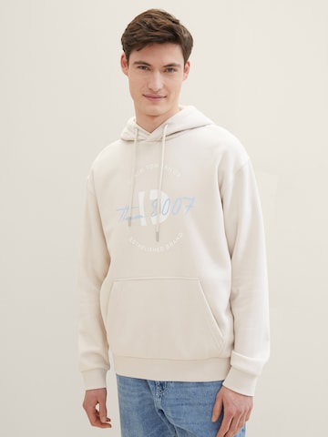 TOM TAILOR DENIM Sweatshirt in Beige