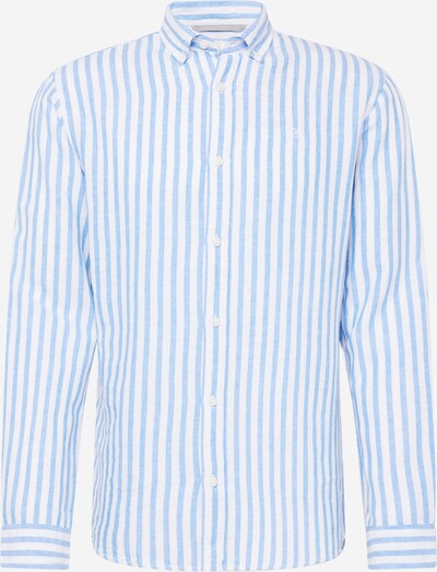 JACK & JONES Skjorta 'MAZE' i blå denim / vit, Produktvy