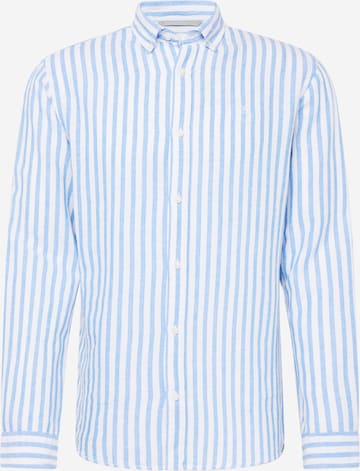 JACK & JONES Regular fit Overhemd 'MAZE' in Blauw: voorkant