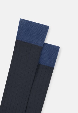 Chaussettes Boggi Milano en bleu : devant
