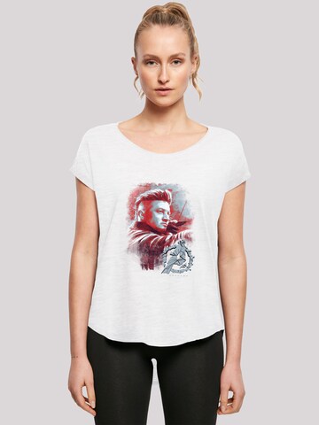 T-shirt 'Marvel Avengers Endgame Hawkeye Brushed' F4NT4STIC en blanc : devant