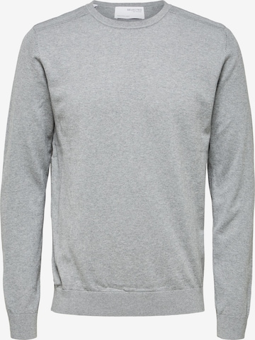 SELECTED HOMME Regular fit Trui 'Berg' in Grijs: voorkant