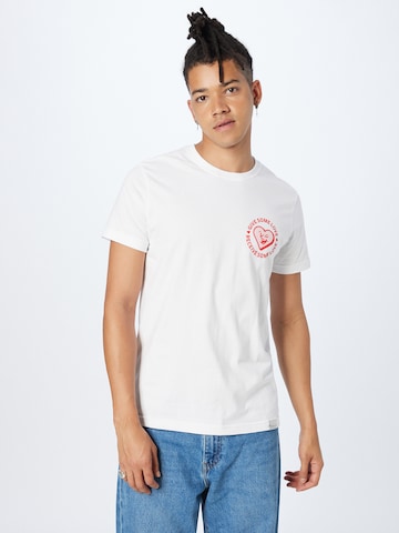Iriedaily Тениска 'Give 2 Receive' в бяло: отпред