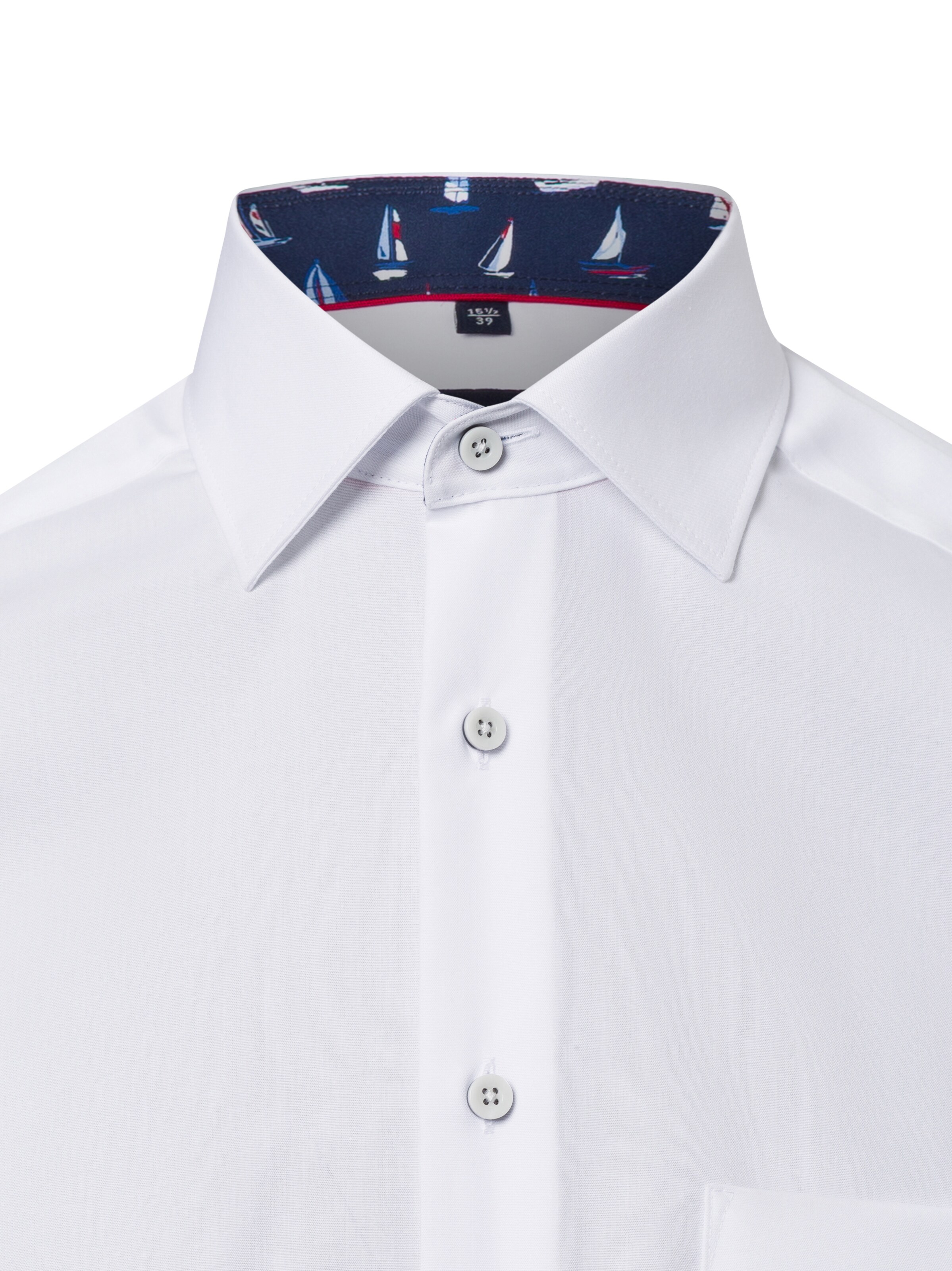 Andrew James Regular fit Button Up Shirt in White