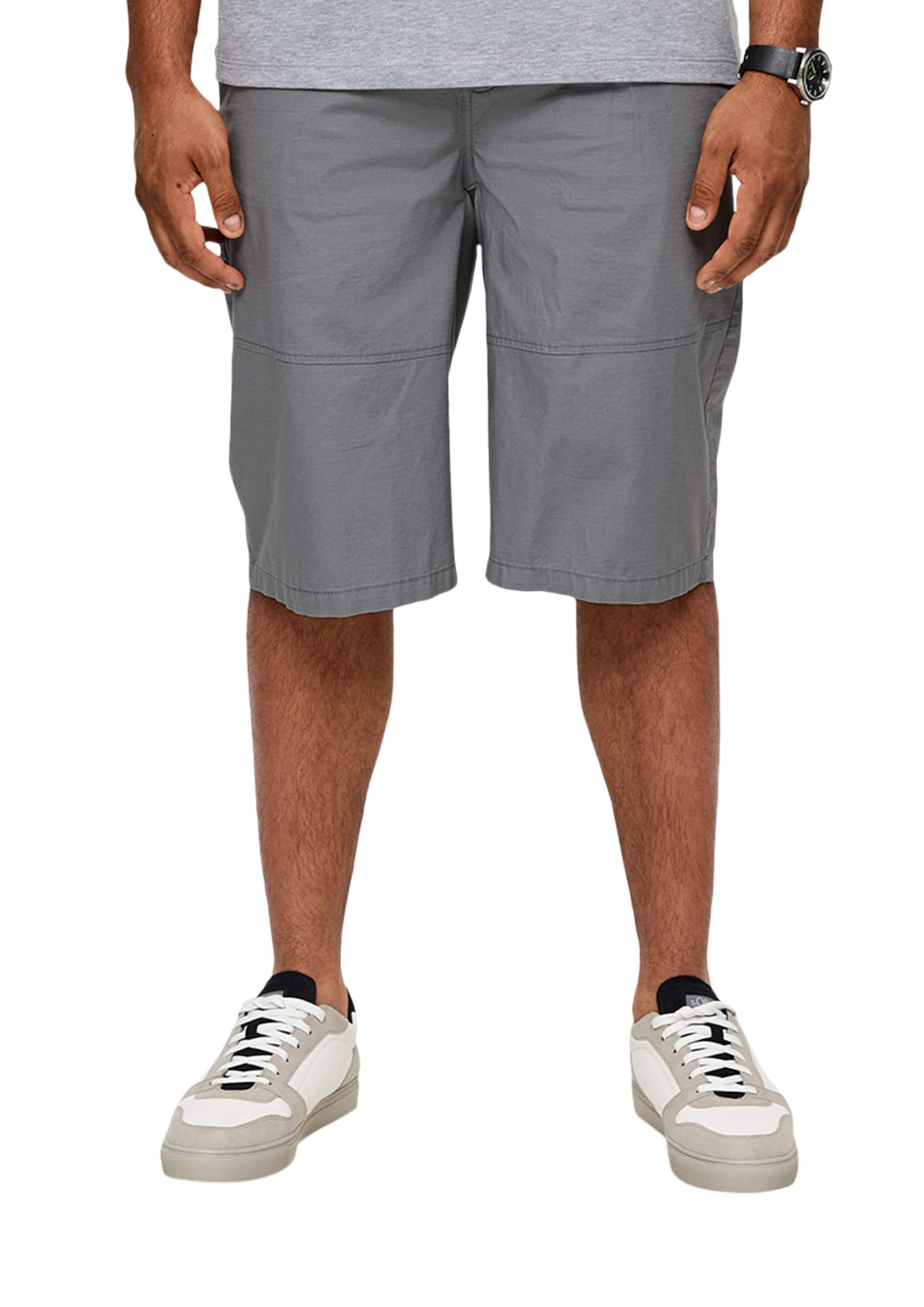 s.Oliver Men Big Sizes Loose fit Pants 'Phoenix' in Grey: front