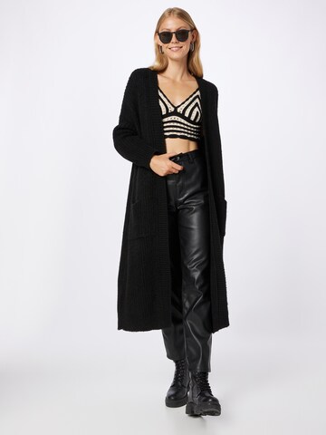 Herrlicher Knitted coat 'Jael' in Black