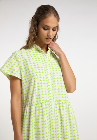 Robe-chemise IZIA en vert