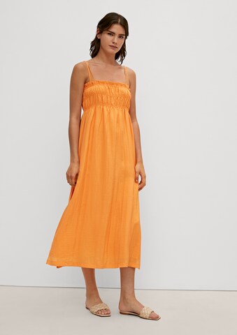 COMMA Sommerkleid in Orange