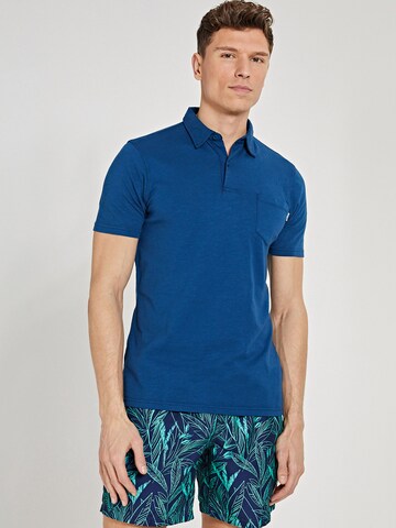 Shiwi Poloshirt 'James' in Blau: predná strana