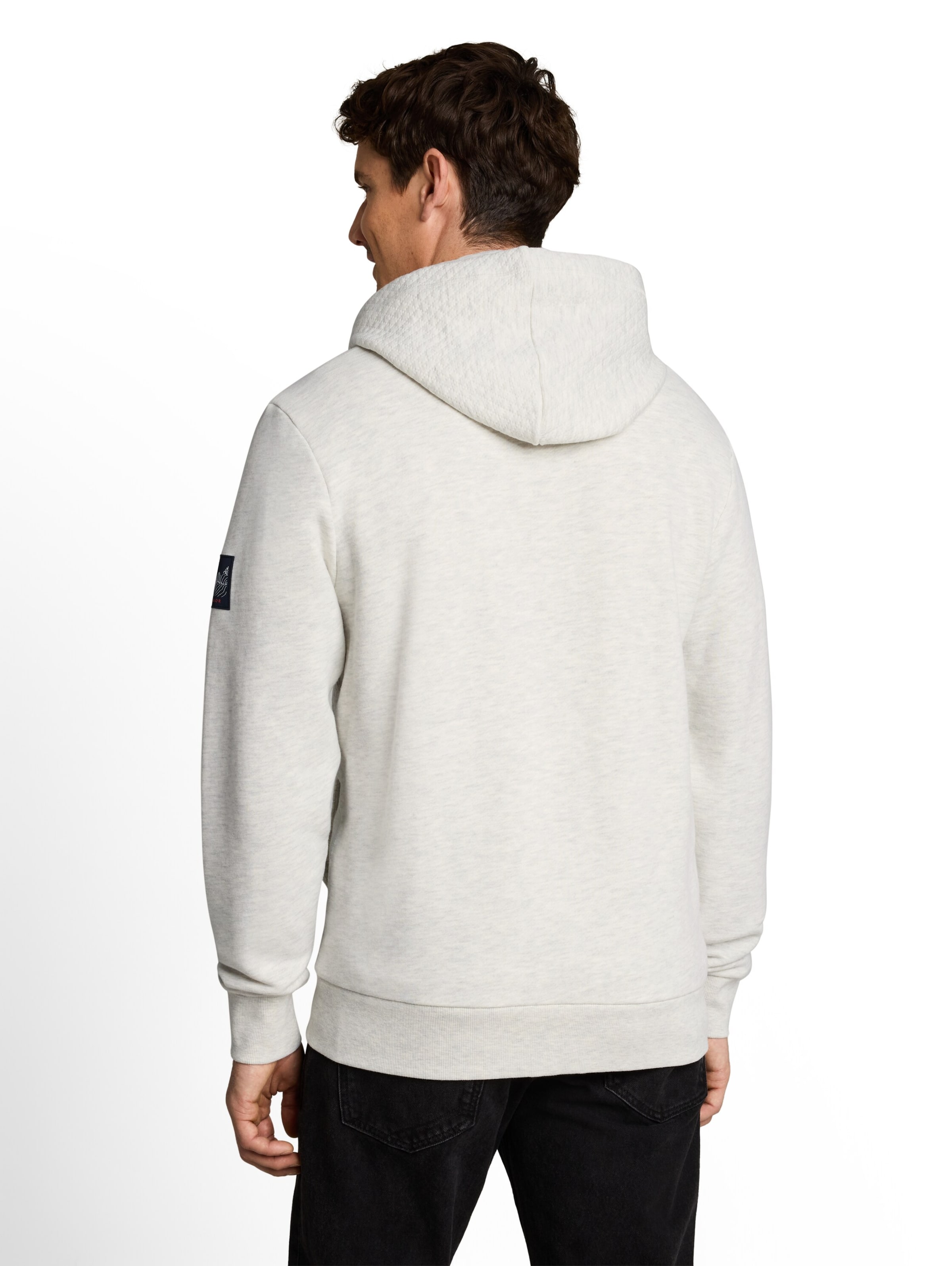 TOM TAILOR - Sudadera con cremallera en beige