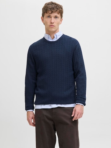 mėlyna JACK & JONES Megztinis 'JJEEMIL': priekis