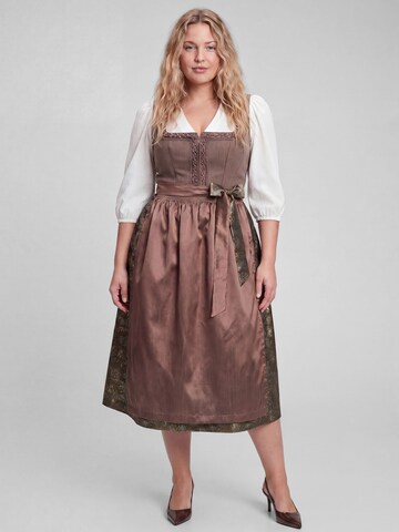 Dirndl 'Klavier' SPIETH & WENSKY en marron : devant