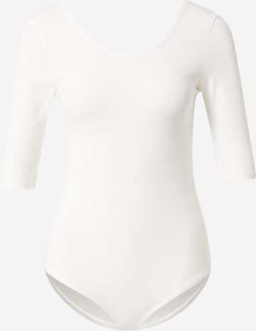 People Tree Shirt Bodysuit 'Nicole' in White: front