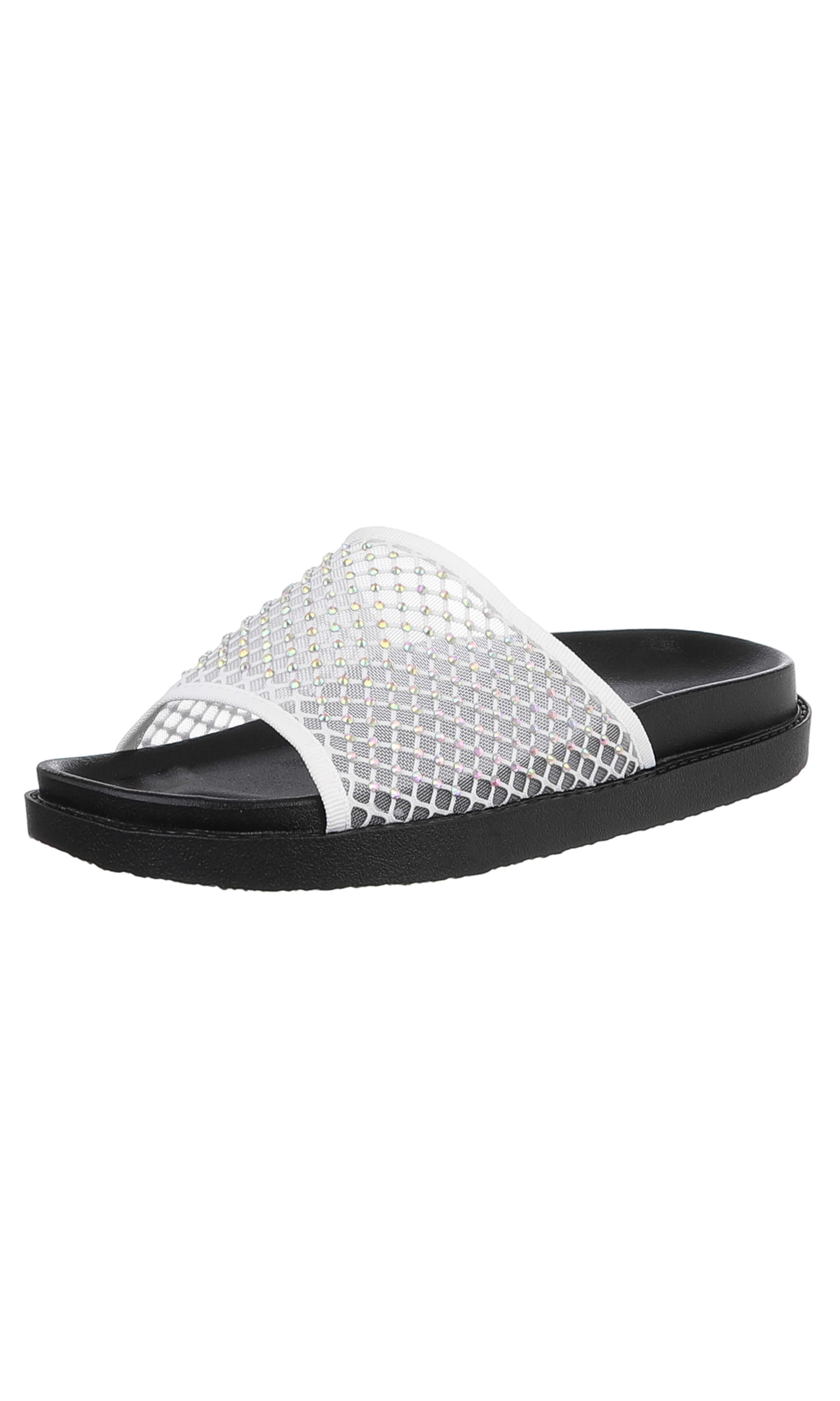 Ital-Design Mules in White: front