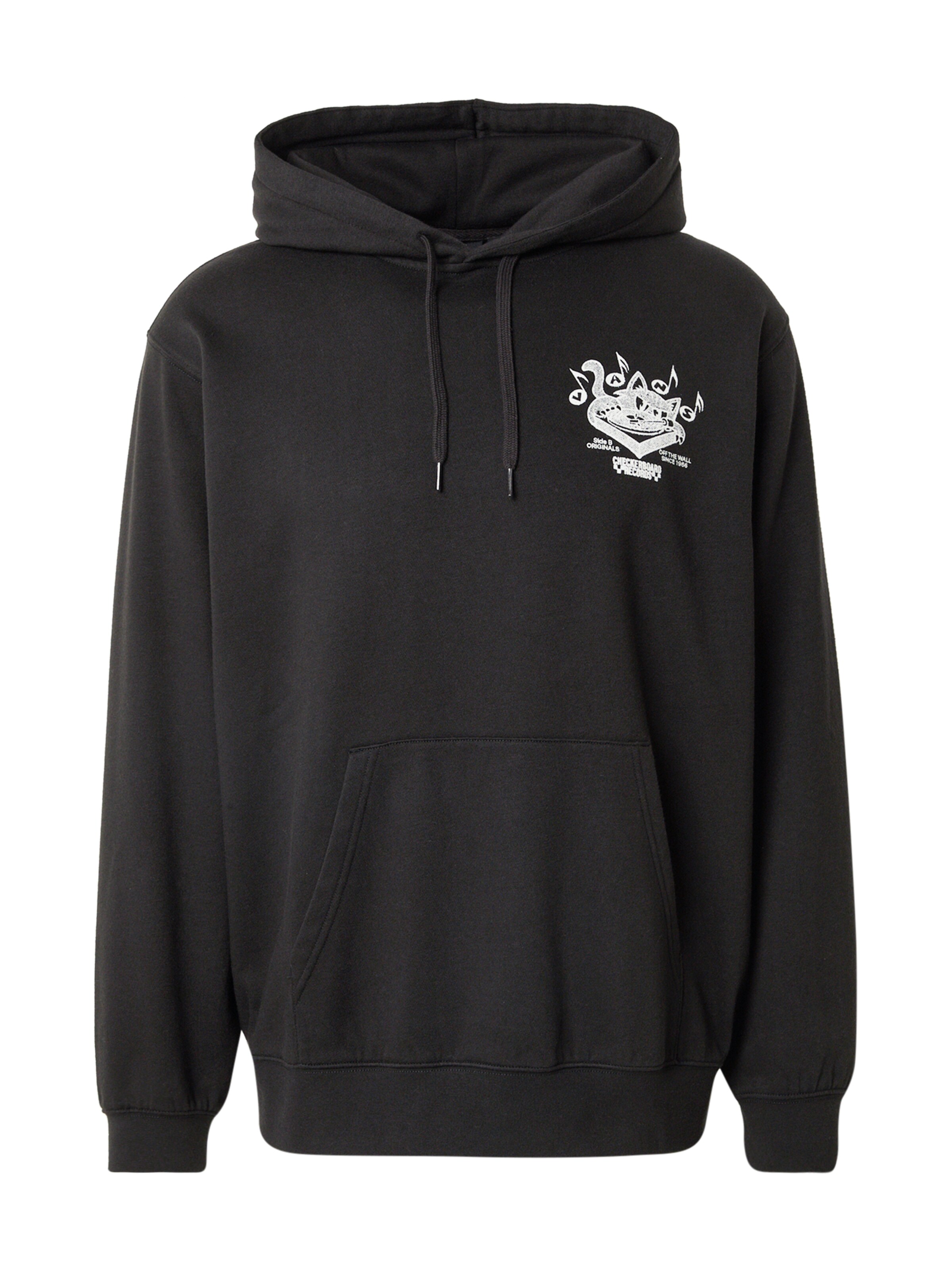 VANS Μπλούζα φούτερ 'Scratched Records' σε μαύρο: μπροστά