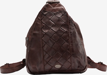 DreiMaster Vintage Backpack in Brown: front